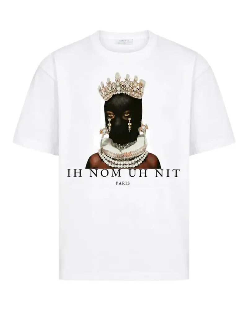 IH NOM UH NIT T-Shirt mit Mask Queen-Print - Weiß Weiß