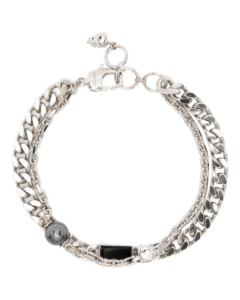 Alexander McQueen Kettenarmband im Layering-Look - Silber Silber