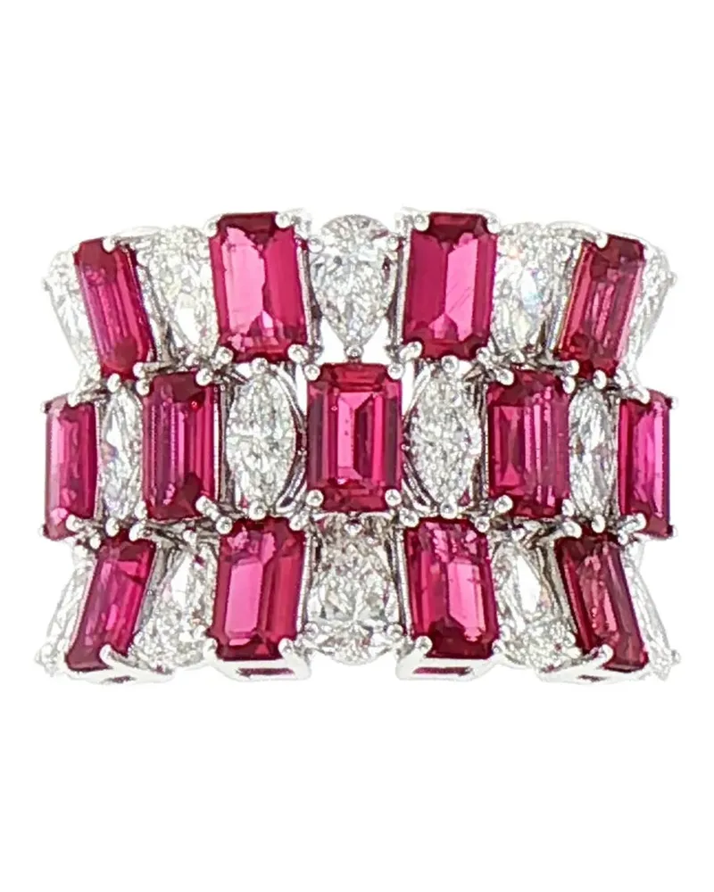 HYT Jewelry ruby and diamond ring - Silber Silber