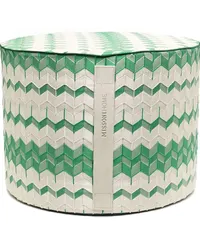 Missoni Home Hocker mit Zickzackmuster Weiß