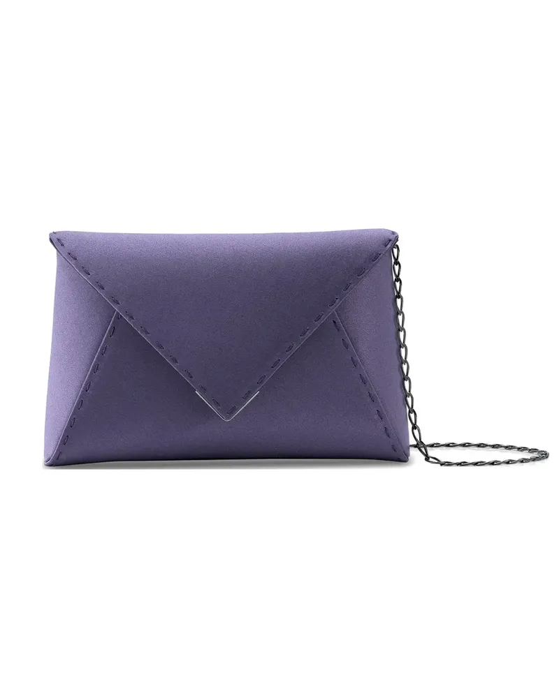 Tyler Ellis small Lee Pouchet hand-stitched clutch bag - Violett Violett