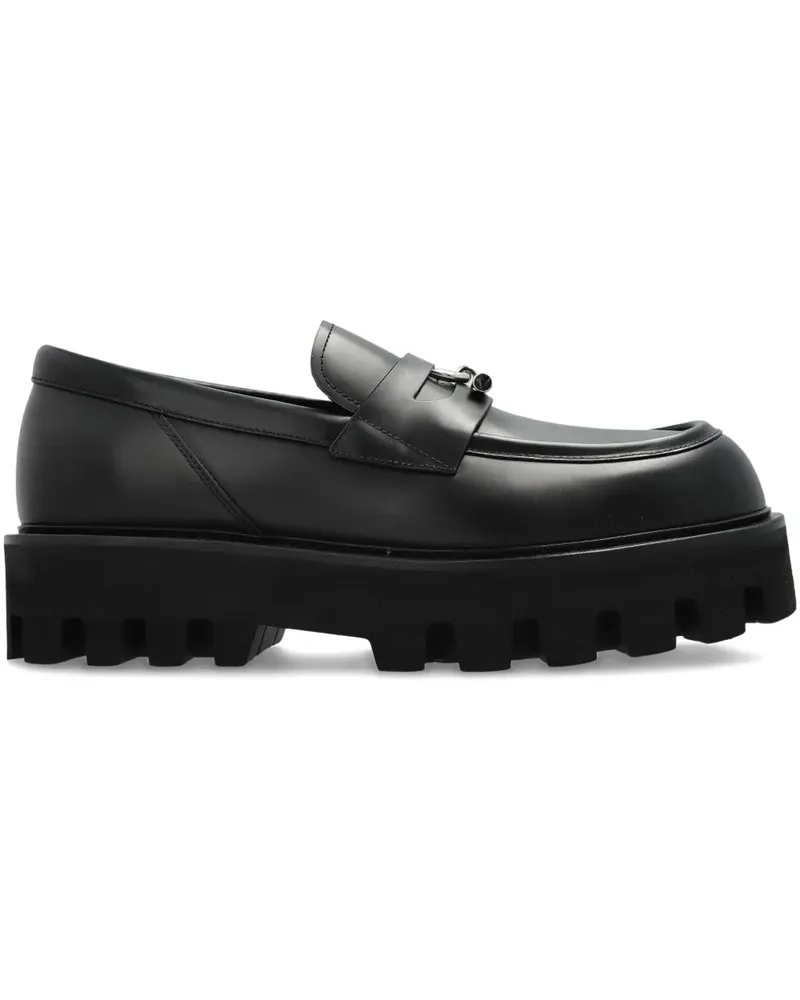 Alexander McQueen Loafer mit Plateau - Schwarz Schwarz