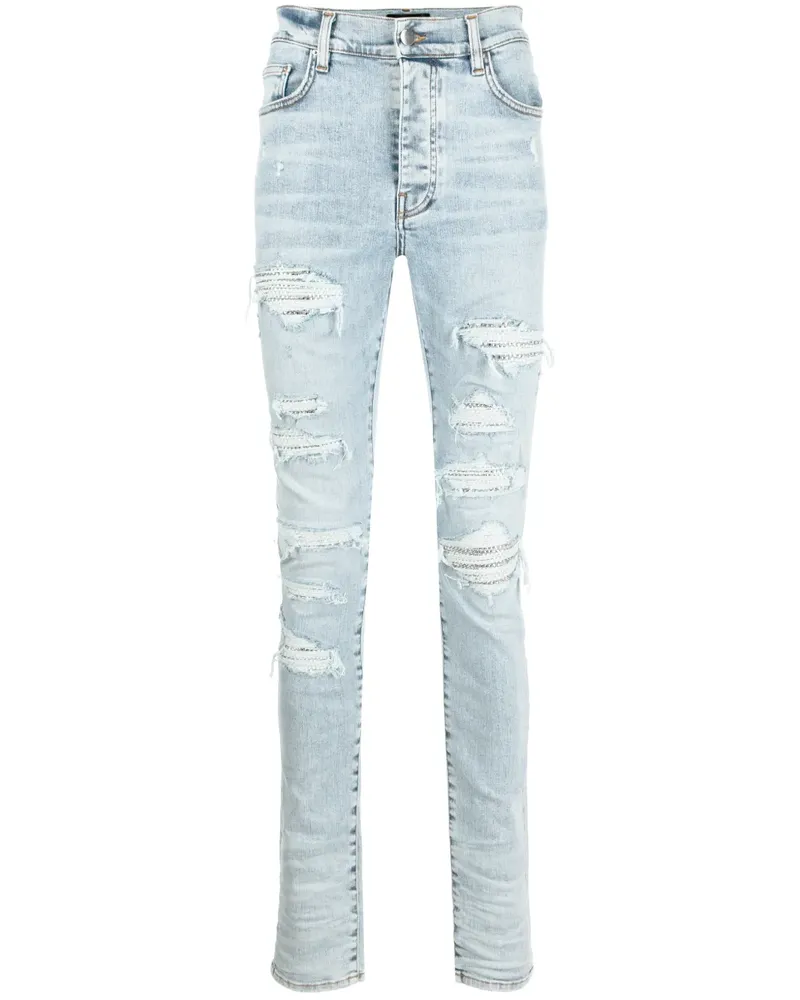 Amiri Skinny-Jeans im Distressed-Look - Blau Blau