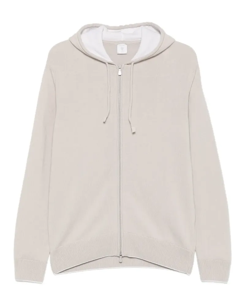 Eleventy zip-up hoodie - Nude Nude