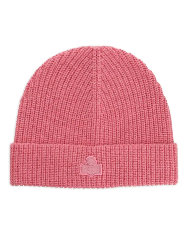 Isabel Marant Gerippte Mütze mit Logo - Rosa Rosa