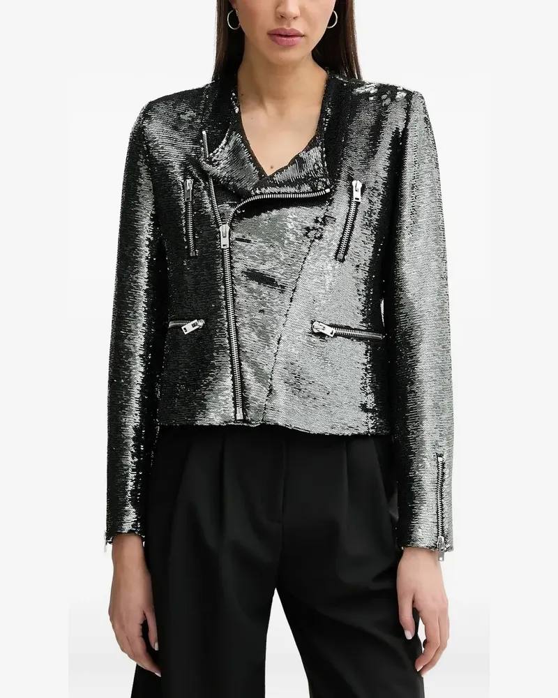 IRO Luzia Jacke mit Pailletten - Grau Grau