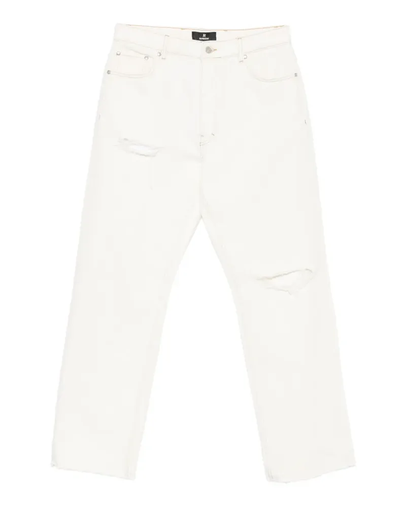 REPRESENT Heaton distressed straight-leg jeans - Weiß Weiß