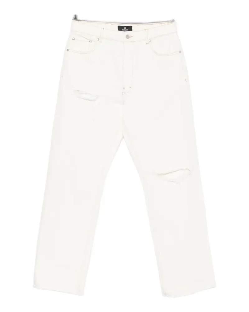 REPRESENT Heaton distressed straight-leg jeans - Weiß Weiß