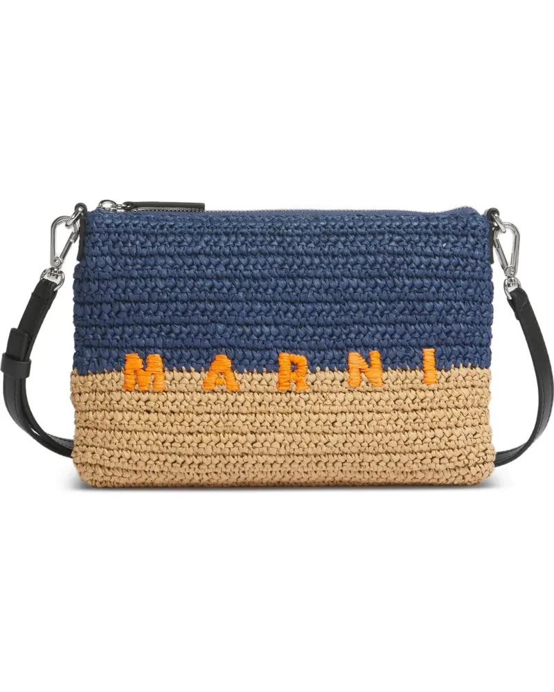 Marni Gewebte Kuriertasche - Blau Blau