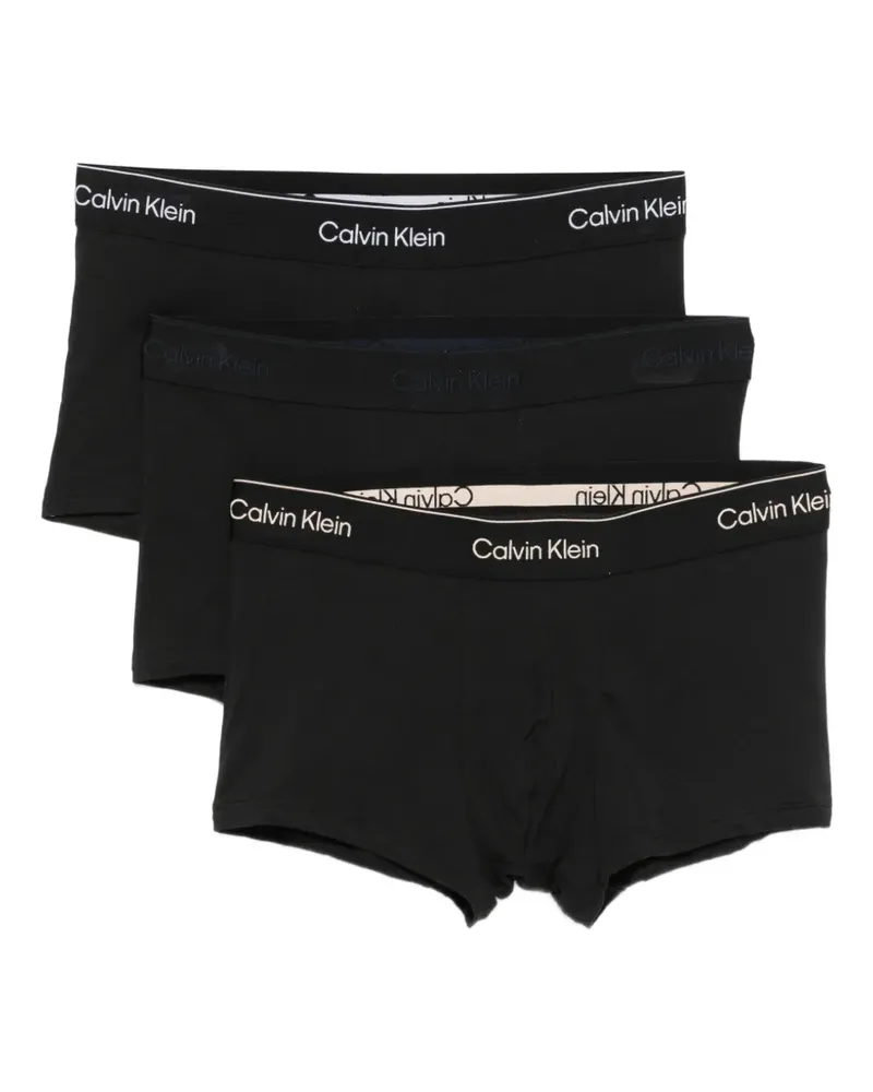 Calvin Klein Boxershorts mit Logo (3er-Set) - Schwarz Schwarz
