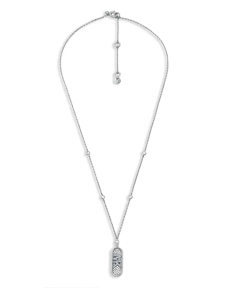 Michael Kors Halskette mit Logo-Anhänger - Silber Silber