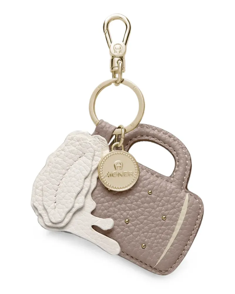 Aigner Schlüsselanhänger mit Tassen-Motiv - Nude Nude