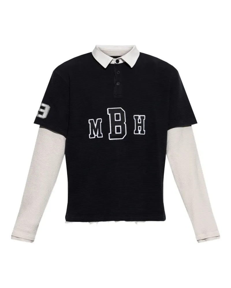 MISBHV Poloshirt mit Logo-Stickerei - Blau Blau