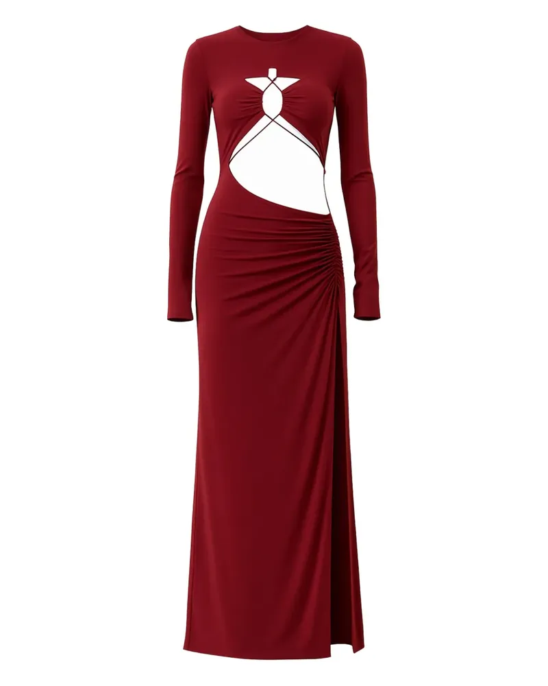 Amazuìn Maggie cutout ruched dress - Rot Rot
