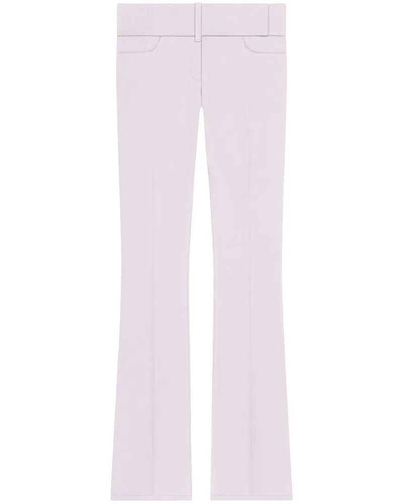 Courrèges Bootcut-Hose mit Gürtel - Rosa Rosa