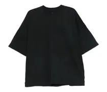 T-Shirt mit Tasche - Schwarz