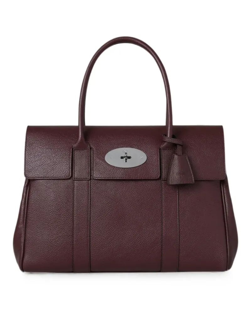 Mulberry Bayswater grained leather tote bag - Rot Rot