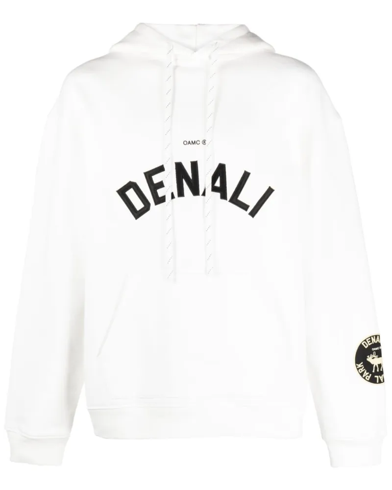 OAMC Hoodie mit Logo-Stickerei - Weiß Weiß