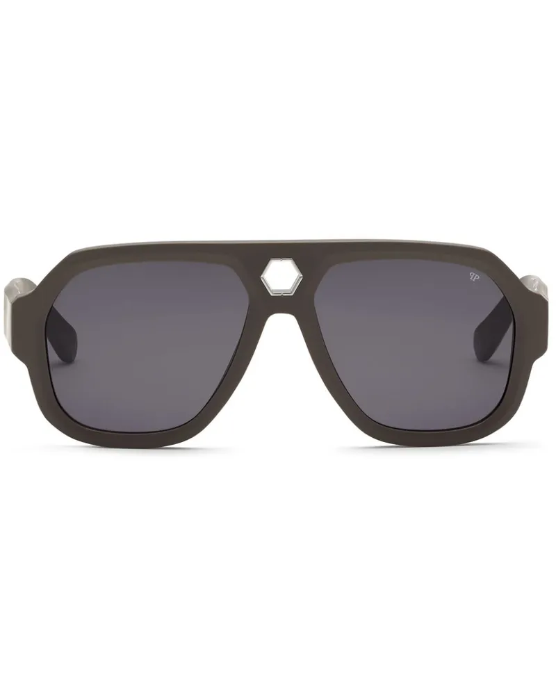 Philipp Plein Starlight Sonnenbrille - Grau Grau