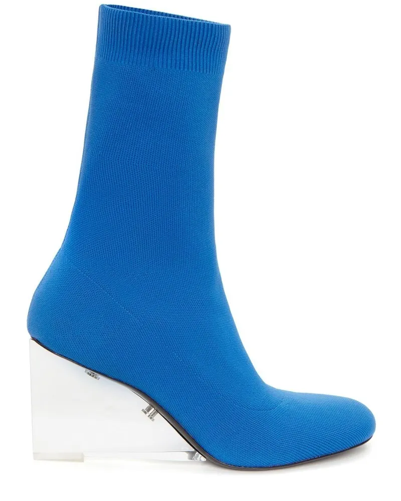 Alexander McQueen Shard Sock-Boots mit transparentem Absatz - Blau Blau