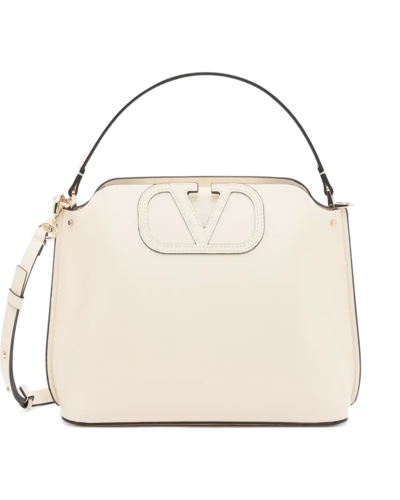 Valentino Garavani Fill Me handbag in grainy calfskin - Nude Nude