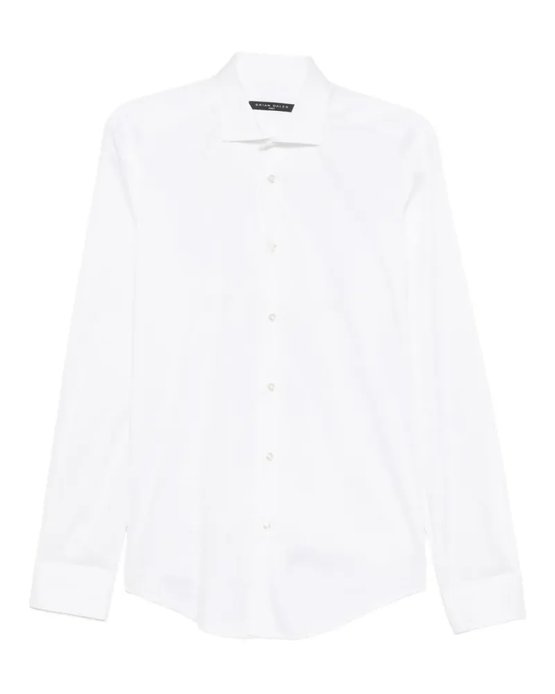 Brian Dales long-sleeve spread-collar shirt - Weiß Weiß