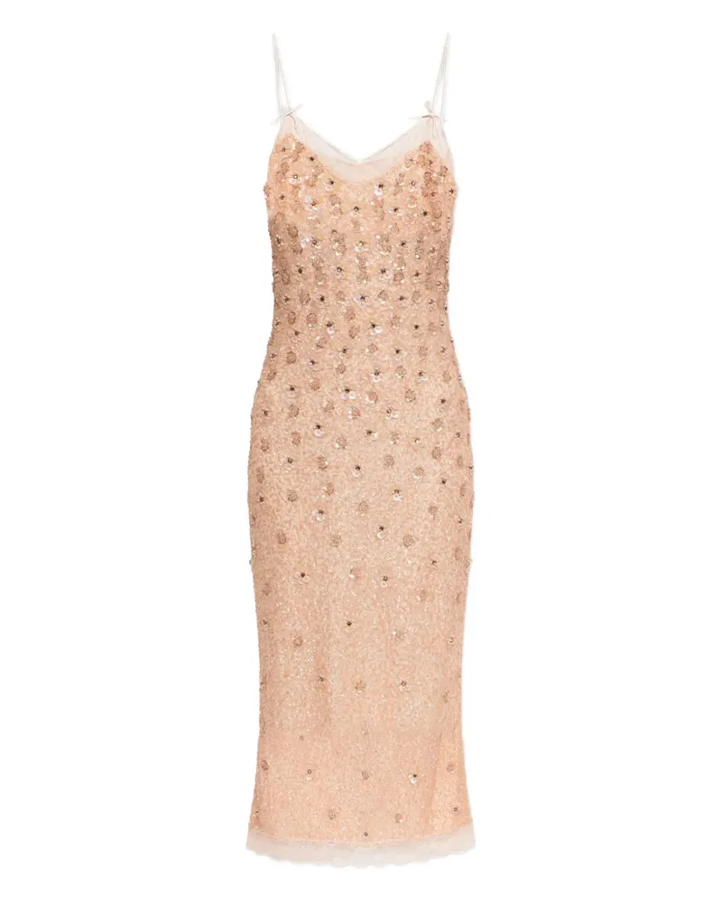LoveShackFancy Mirrian Kleid - Rosa Rosa