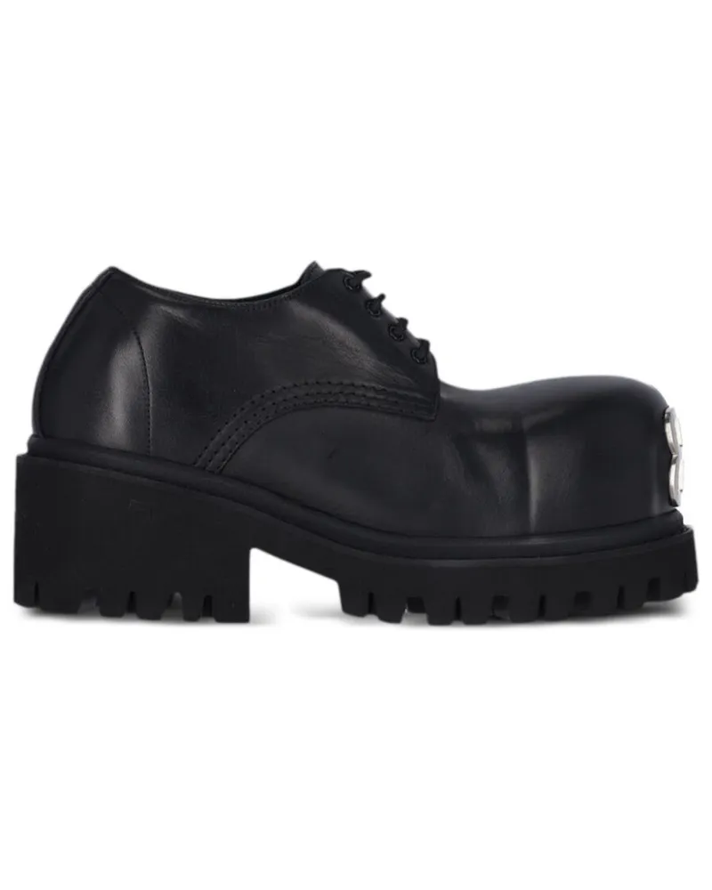 Balenciaga Derby-Schuhe mit dicker Sohle - Schwarz Schwarz