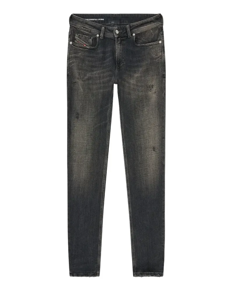 Diesel 1979 Skinny-Jeans mit tiefem Bund - Grau Grau