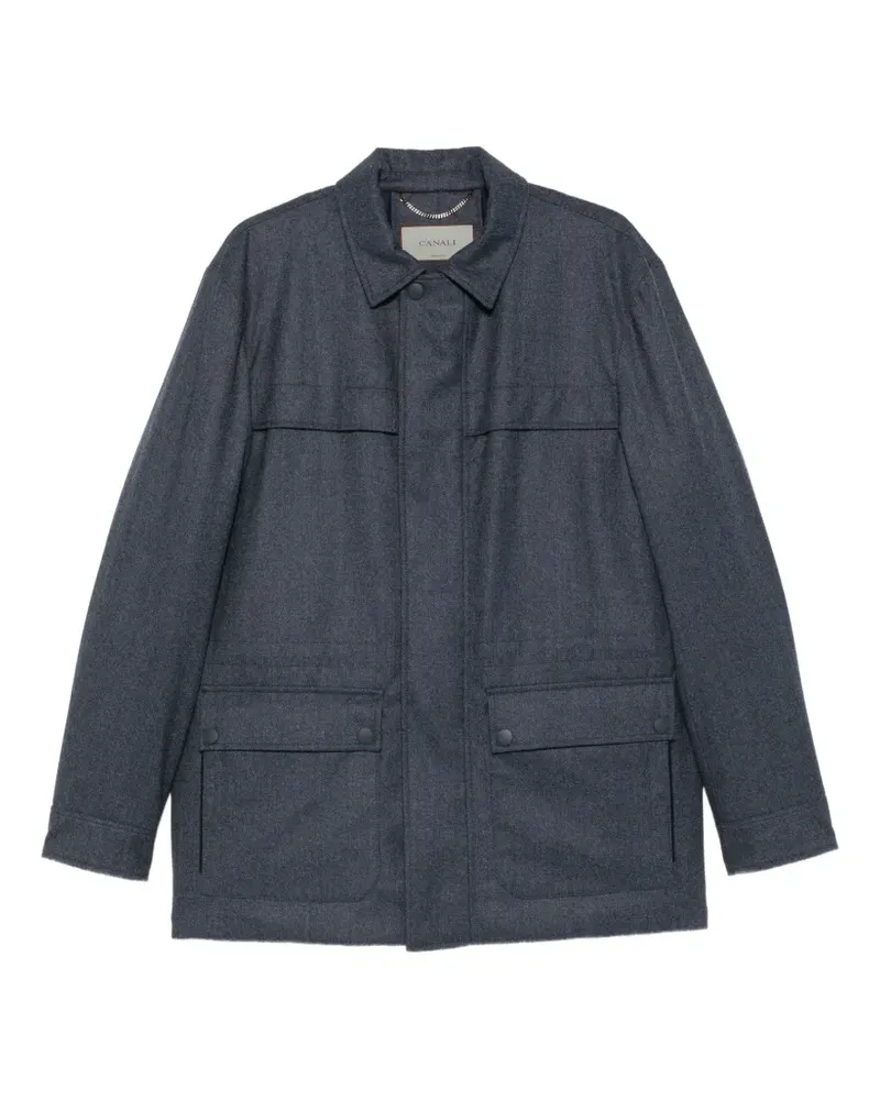 Canali Jacke mit Reißverschluss - Blau Blau