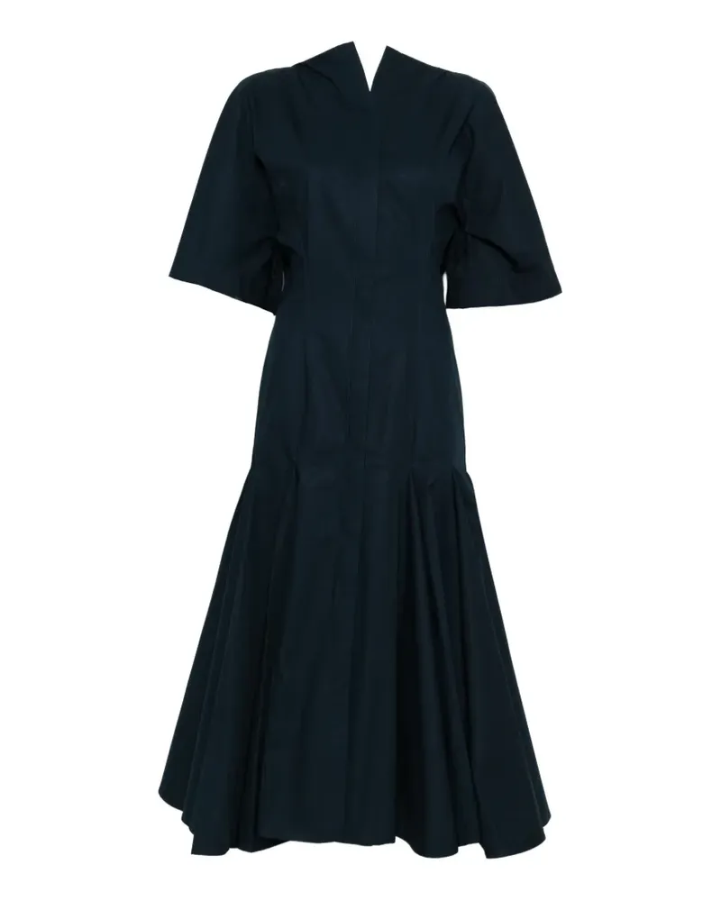 Jacquemus A-line short-sleeve midi dress - Blau Blau