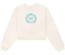 Cropped-Sweatshirt mit Logo-Print