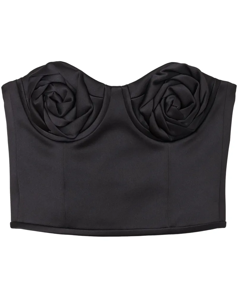 Marc Jacobs The Duchess Satin Rose Corsage - Schwarz Schwarz