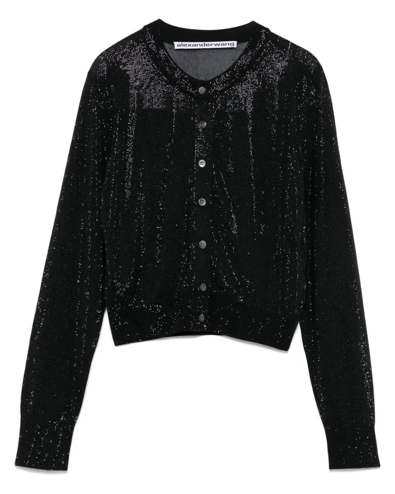 Alexander Wang Klassischer Cropped-Cardigan - Schwarz Schwarz