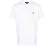 Versace Medusa embroidered T-Shirt Weiß