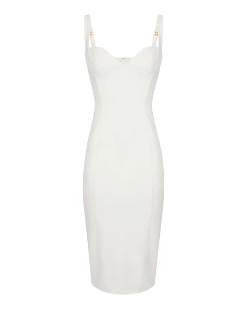 Elisabetta Franchi technical fabric dress - Weiß Weiß