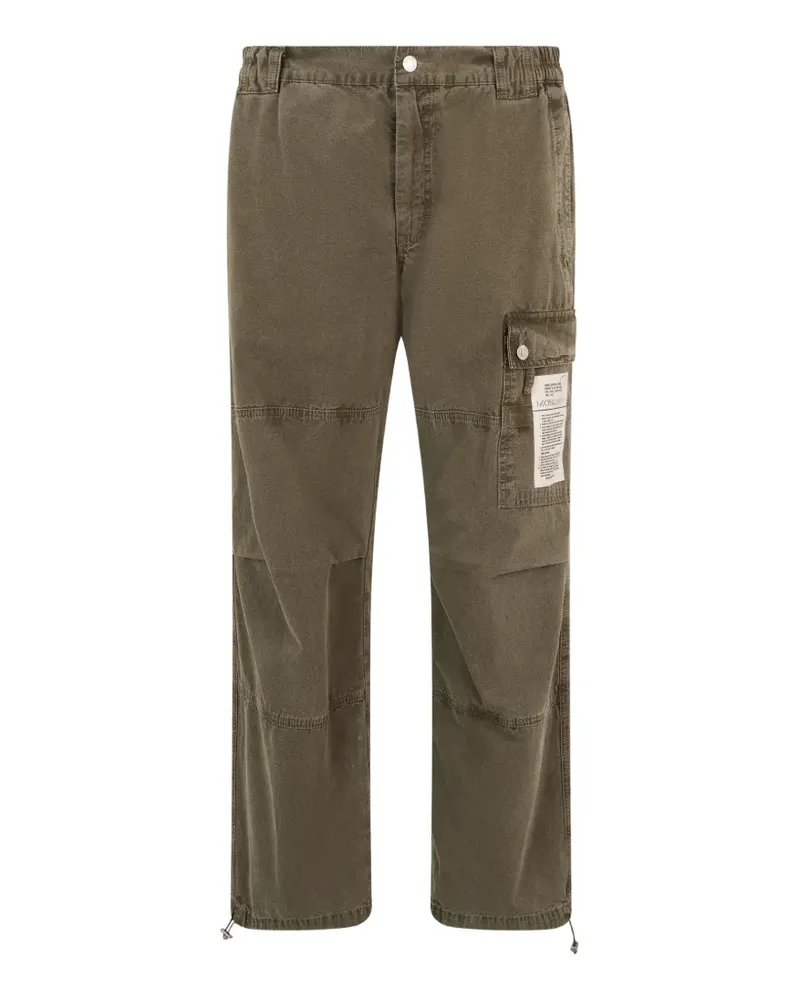 Moschino logo-patch cargo pants - Grün Grün