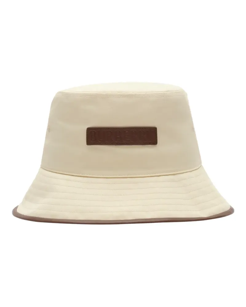 Burberry Logo-Fischerhut aus Gabardine - Nude Nude