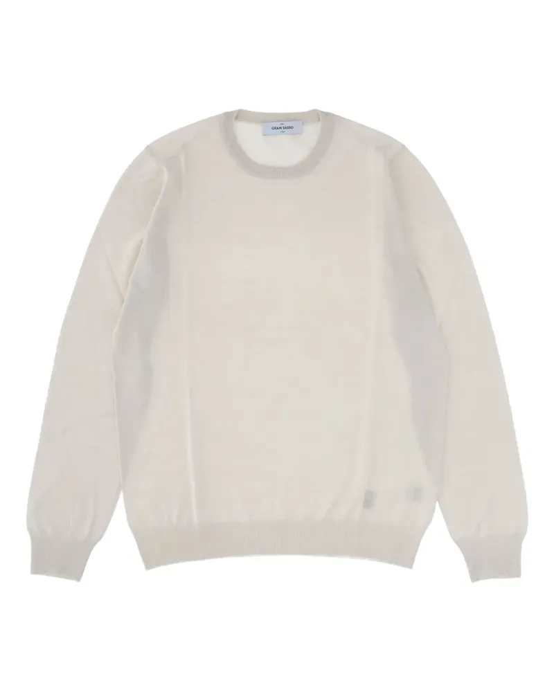 Gran Sasso Pullover mit Rundhalsausschnitt - Weiß Weiß