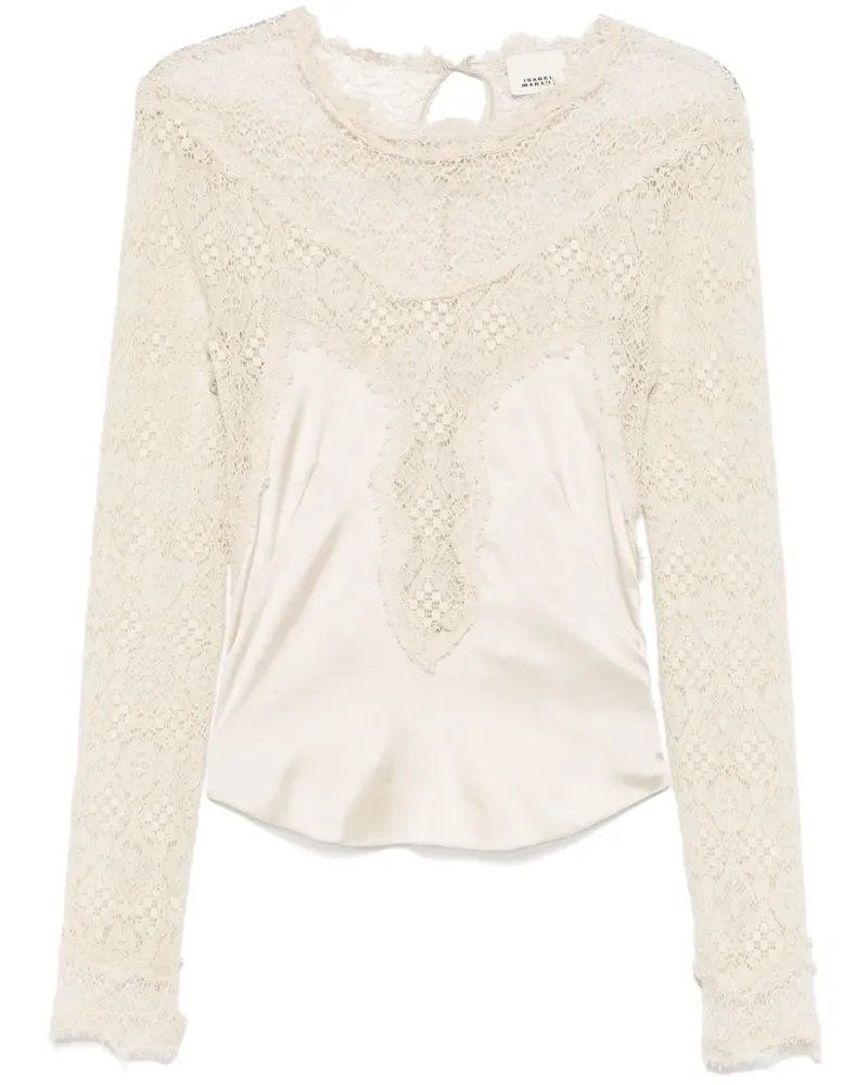 Isabel Marant Diem Bluse - Nude Nude