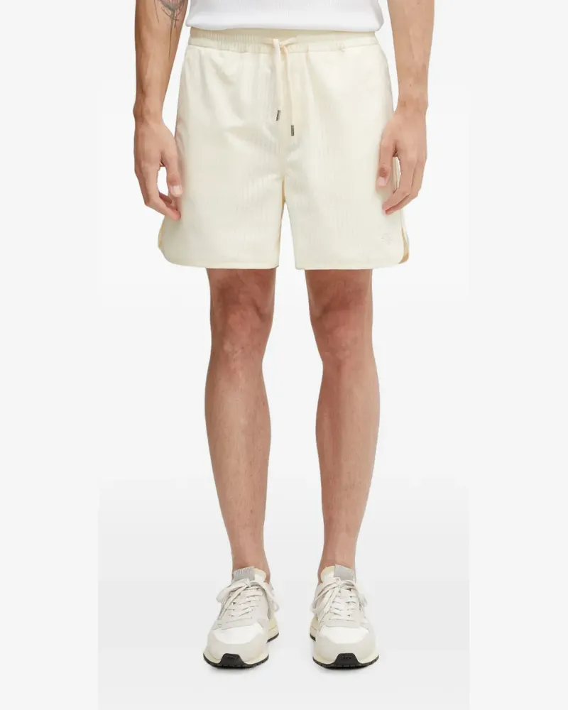 Filling Pieces Resort Shorts mit Logo-Stickerei - Nude Nude