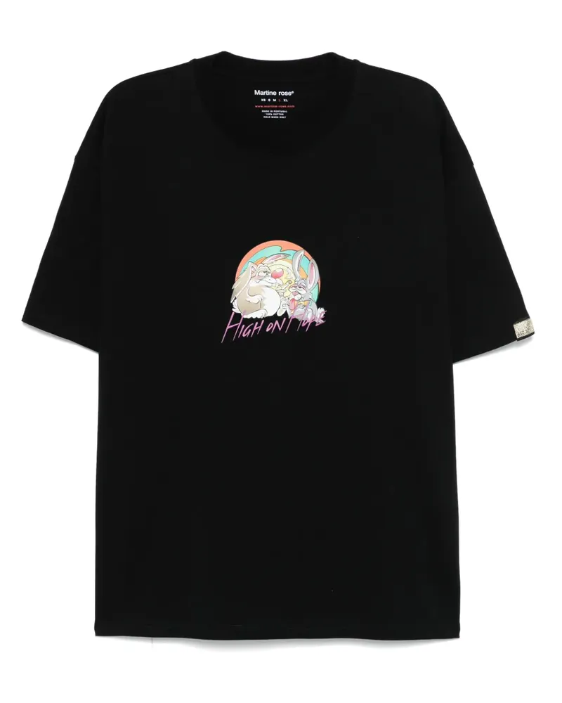 Martine Rose Klassisches T-Shirt - Schwarz Schwarz