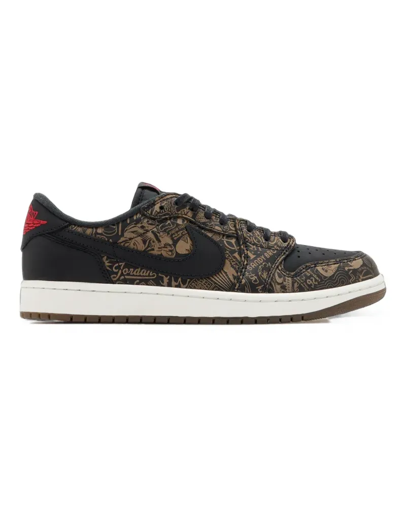 Jordan Air  1 Retro Low OG LS Sneakers - Braun Braun