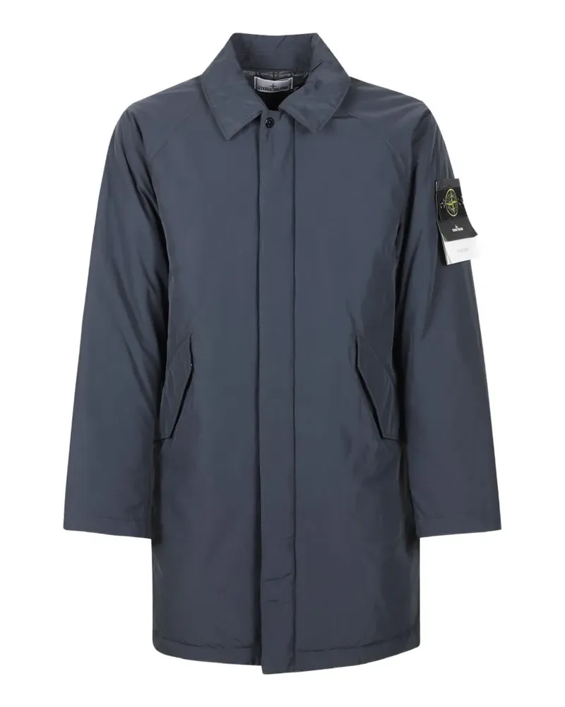Stone Island 7100002 micro twill coat - Blau Blau