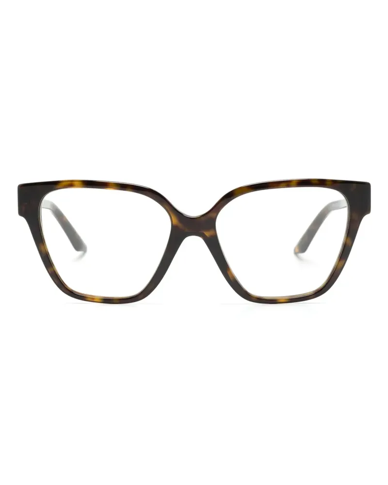 Versace Eckige Greca Sonnenbrille - Braun Braun