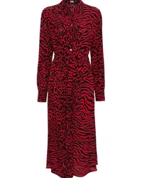 Karl Lagerfeld Hemdkleid mit Animal-Print Rot