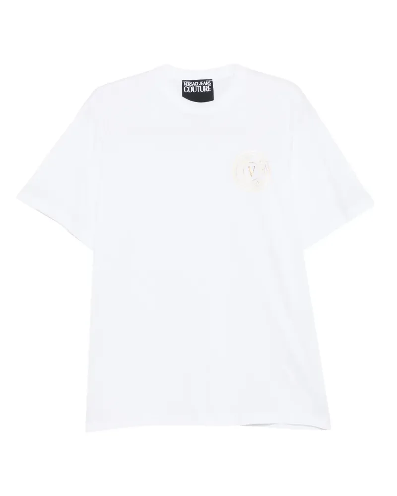 Versace Jeans T-Shirt mit Logo - Weiß Weiß