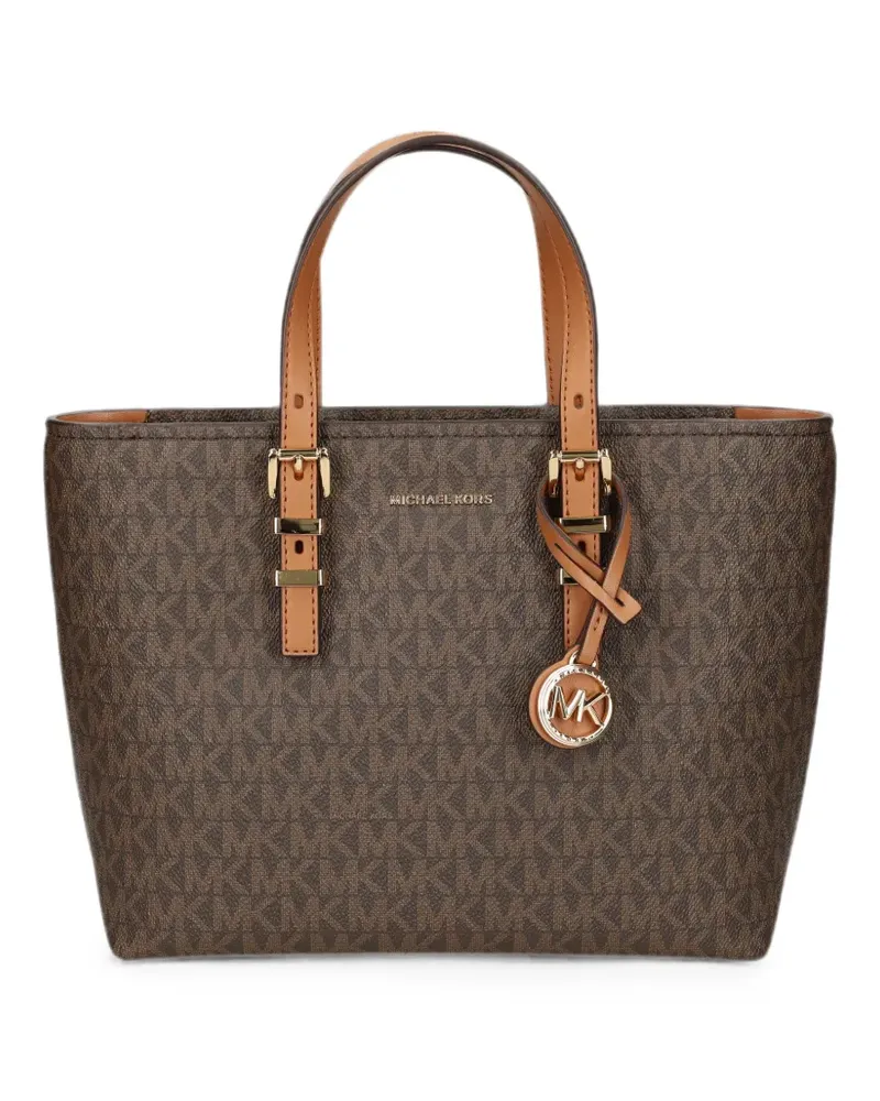 Michael Kors Kleine Qinn Tote Bag mit Monogrammmuster - Braun Braun