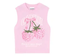 Pullunder mit grafischem Print - Rosa