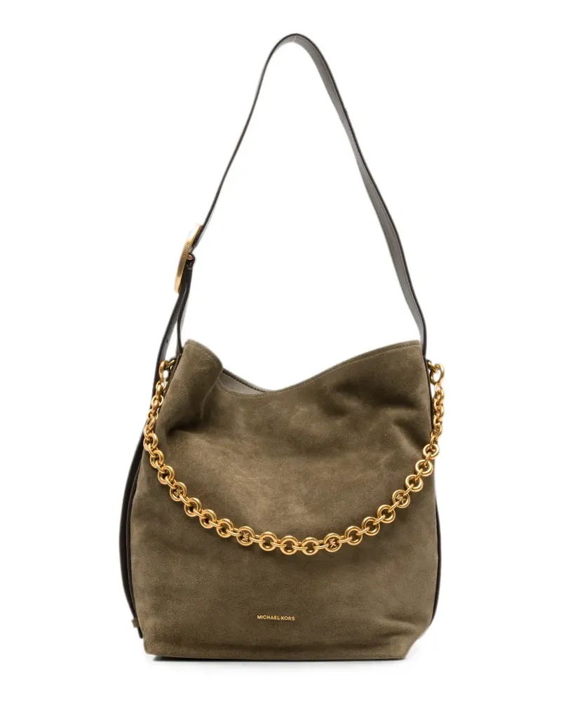 Michael Kors large Nolita chain-link leather shoulder bag - Grün Grün